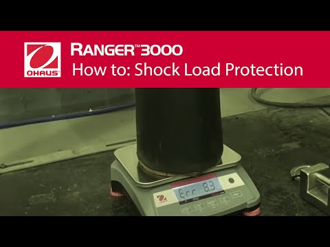 OHAUS Ranger® 3000 - How to: Shock Load Protection (EN)